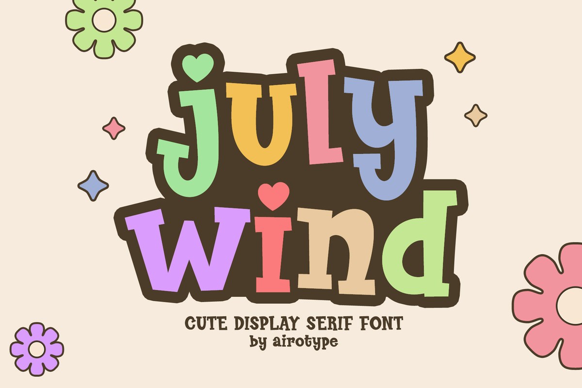 July Wind Font preview