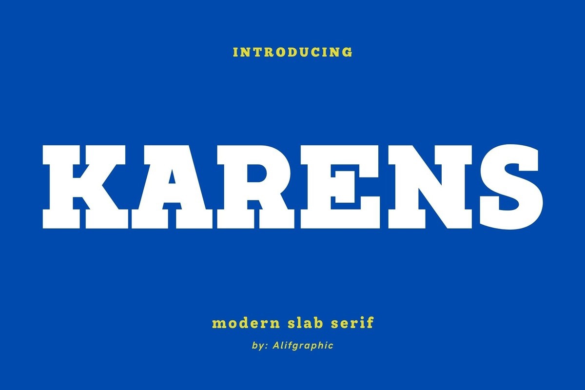 Karens Regular Font preview