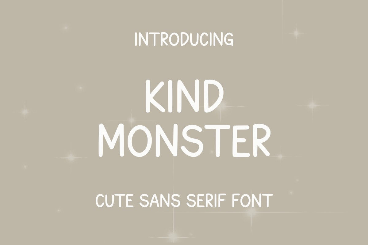 Kind Monster Font preview