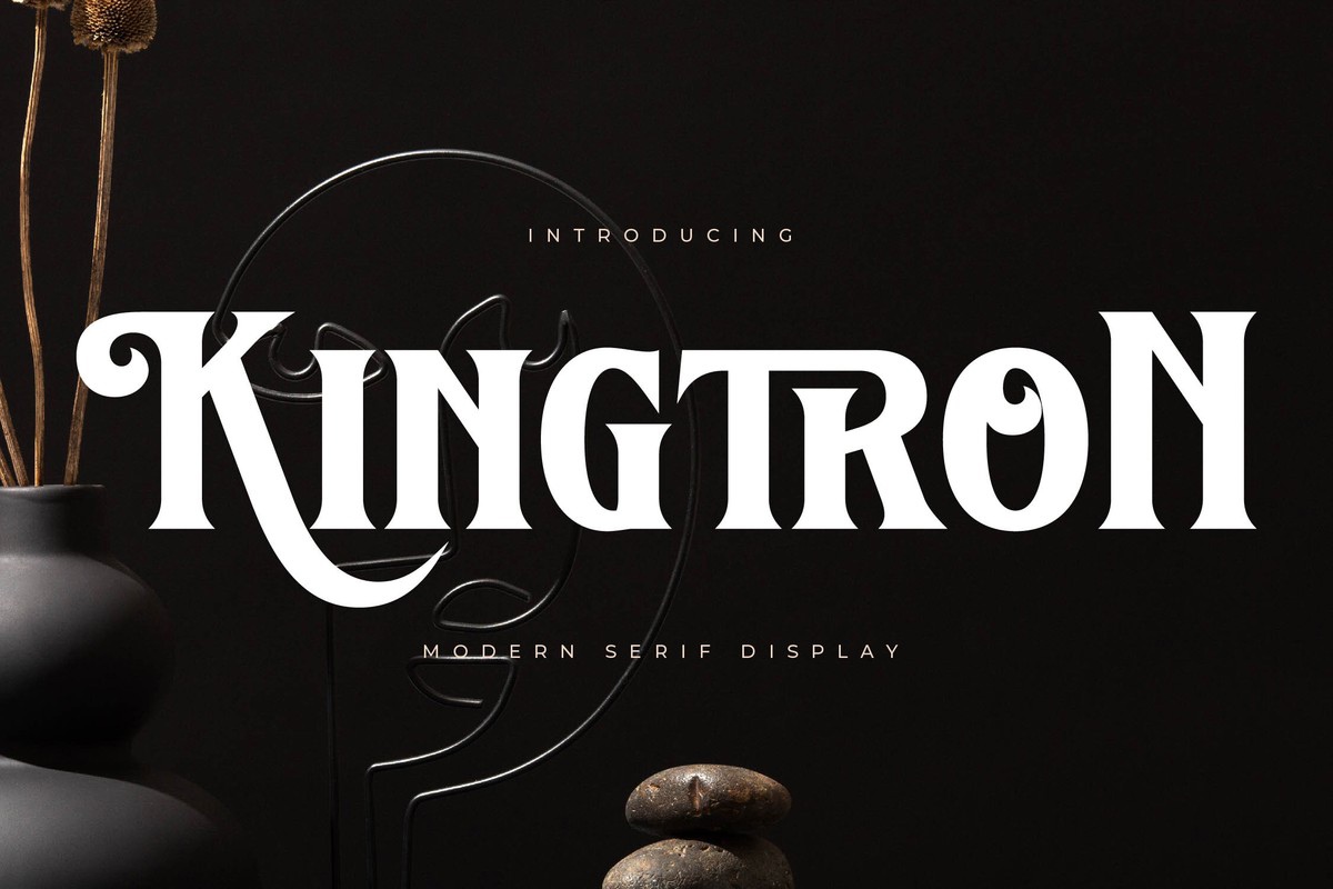 Kingtron Font preview