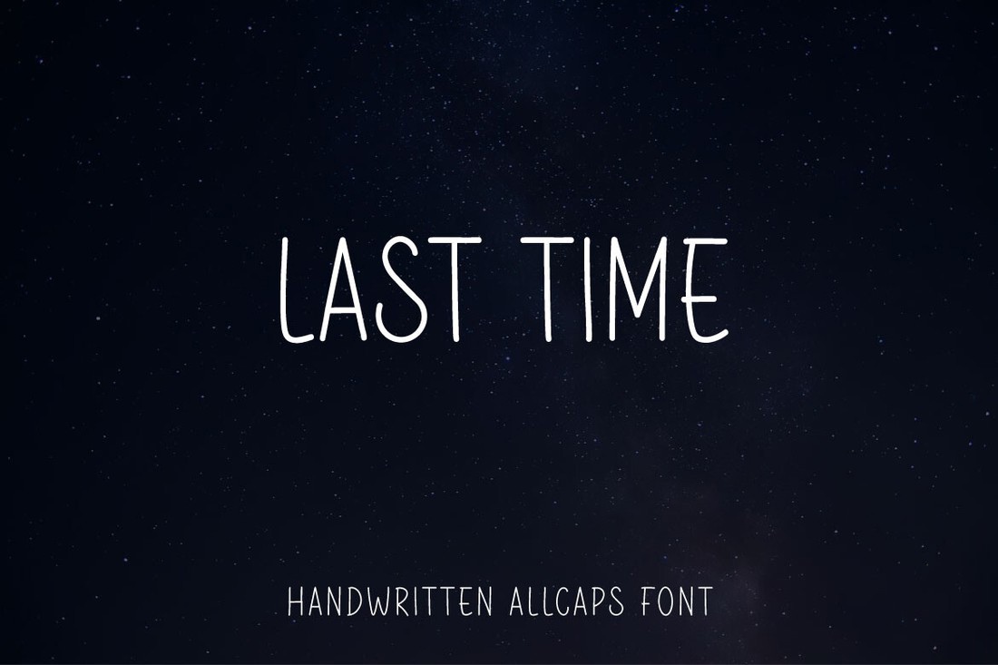 Last Time Font preview