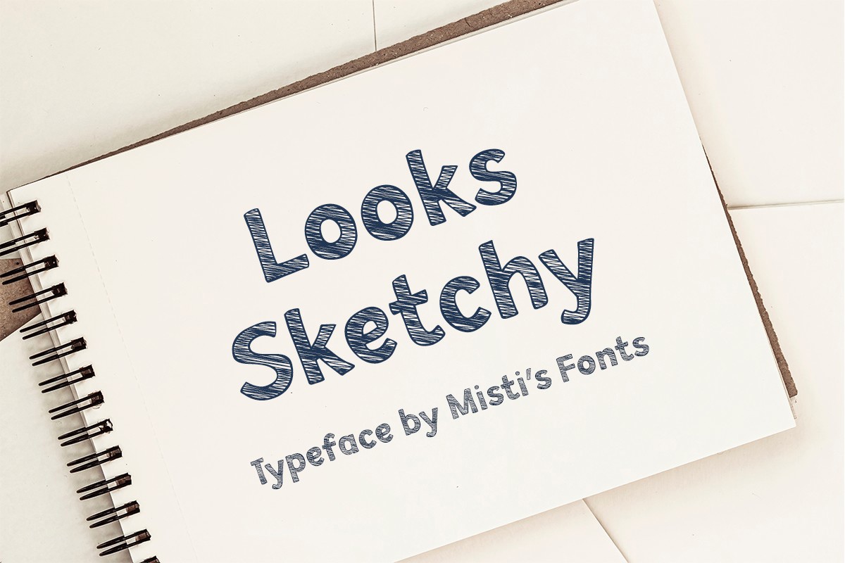 Looks Sketchy Regular Font preview