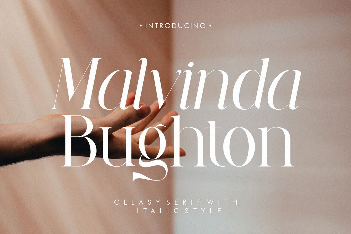 Malvinda Bughton Font preview