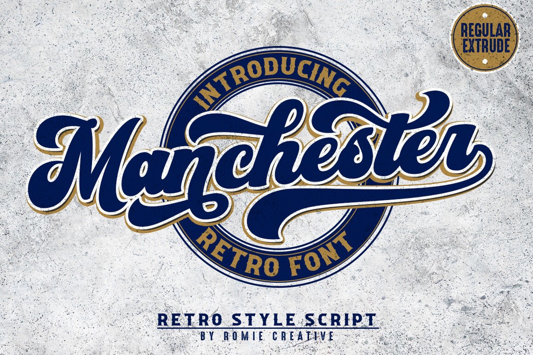 Manchester Font preview