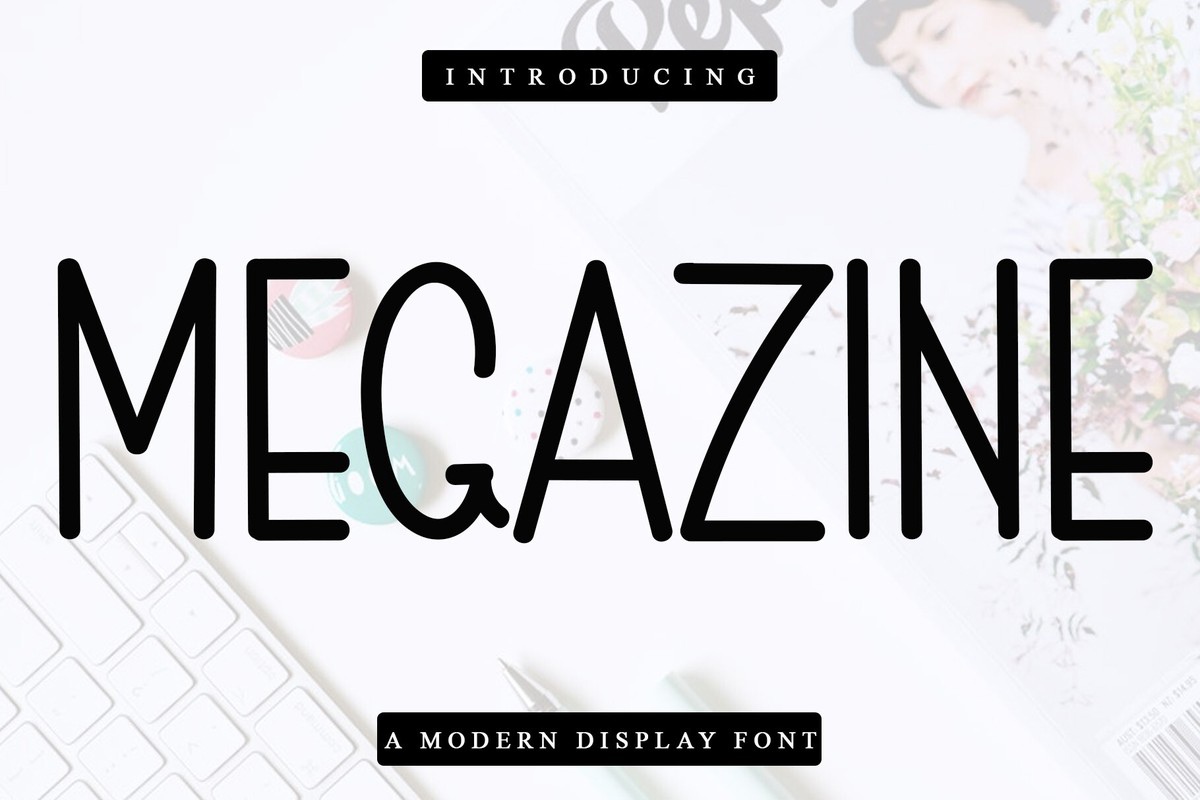 Megazine Font preview