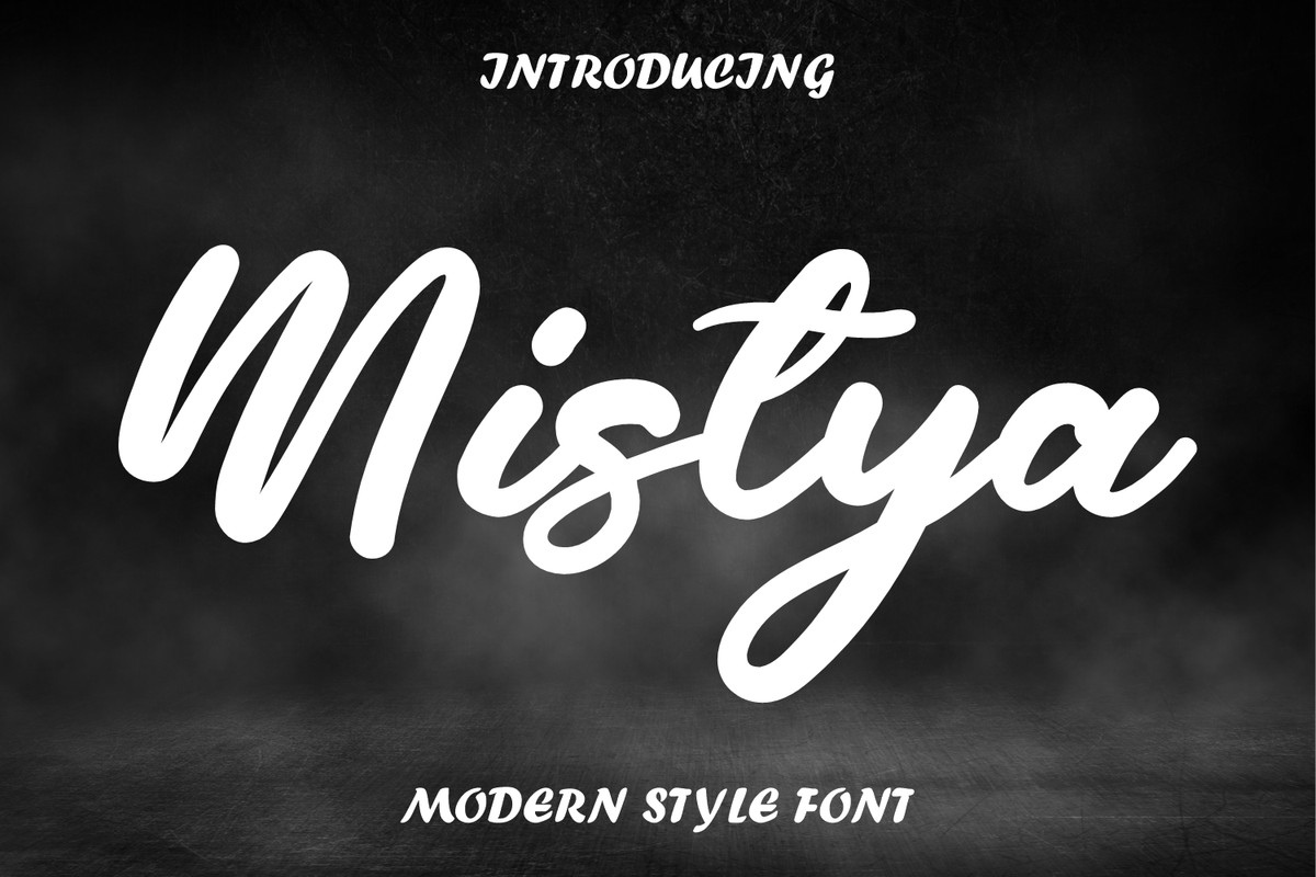 Mistya Font preview