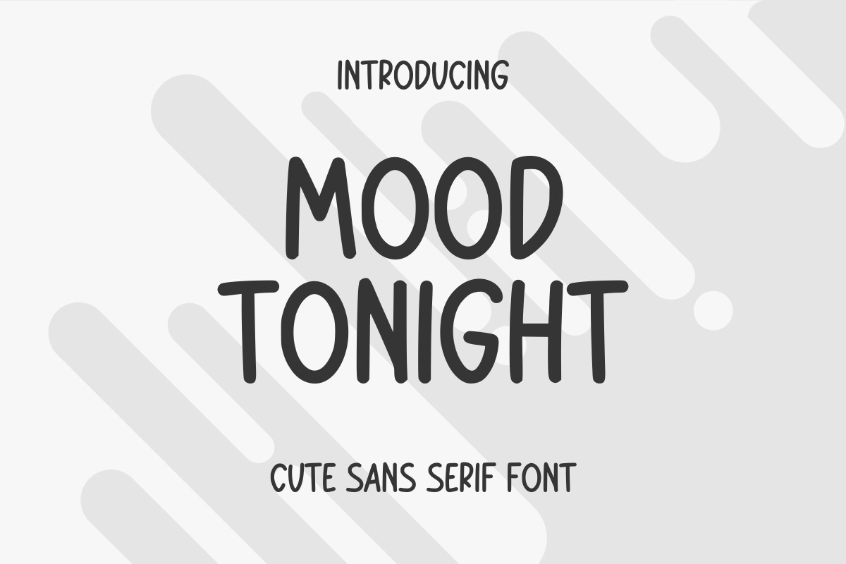 Mood Tonight Font preview