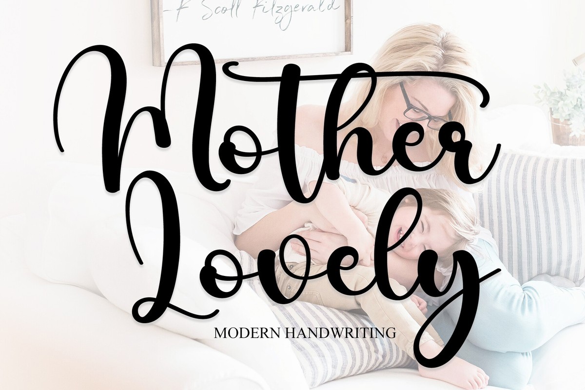 Mother Lovely Font preview