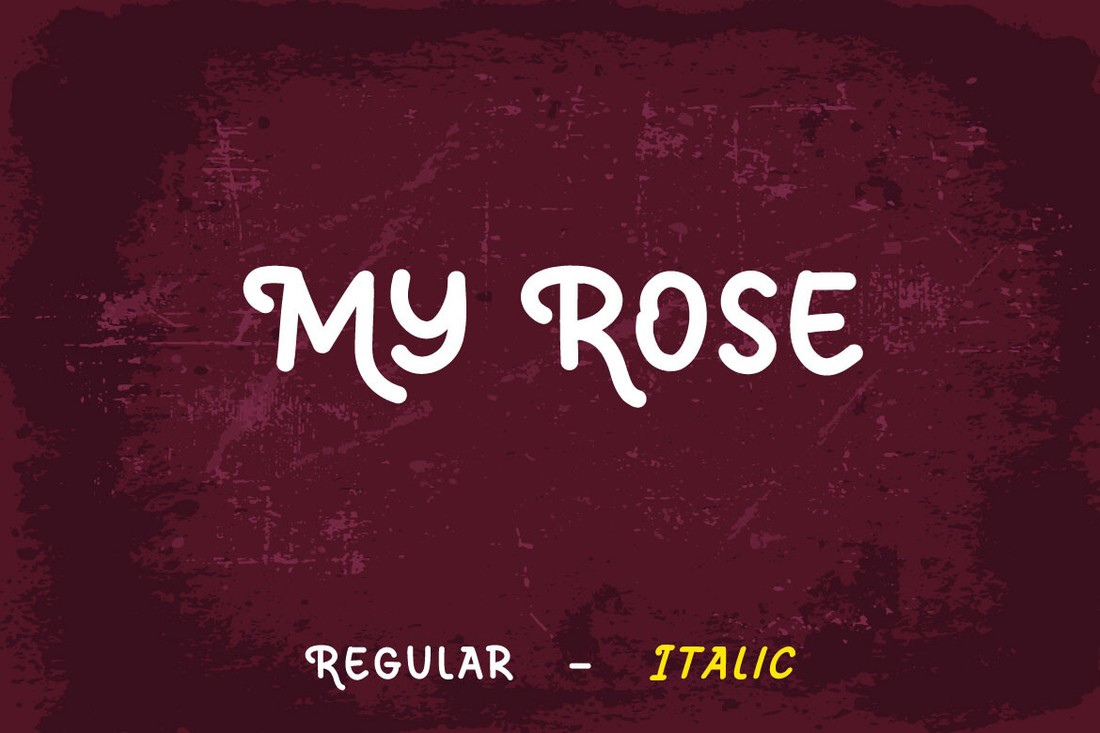 My Rose Font preview