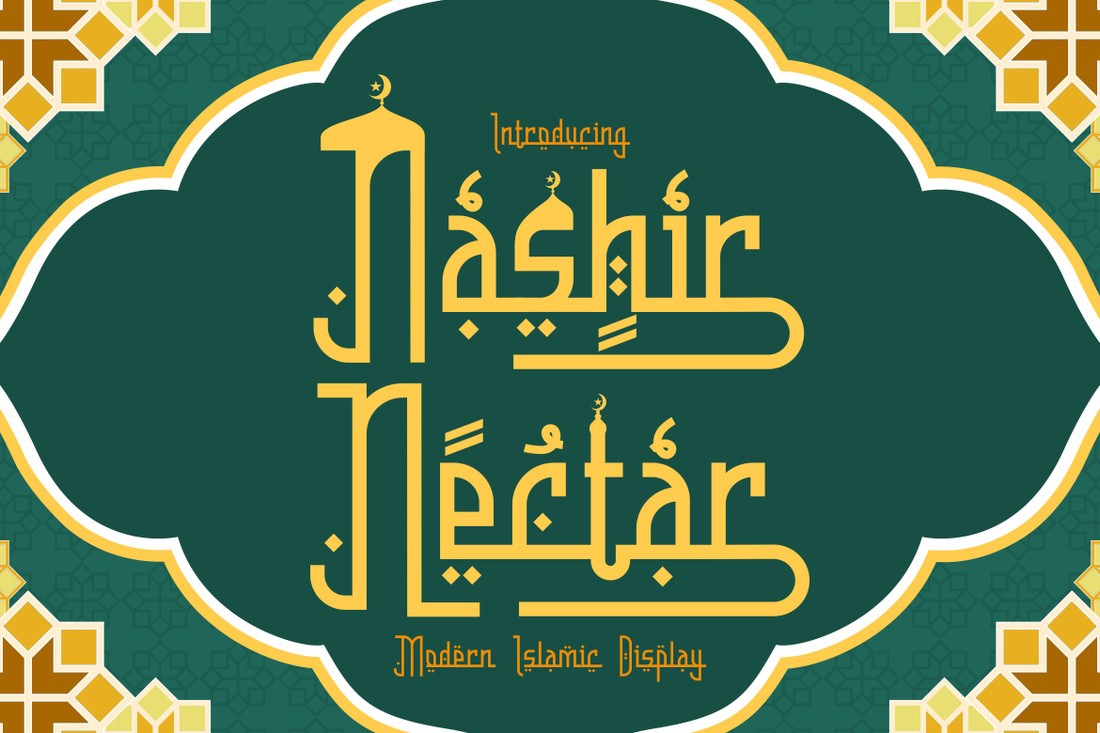 Nashir Nectar Font preview