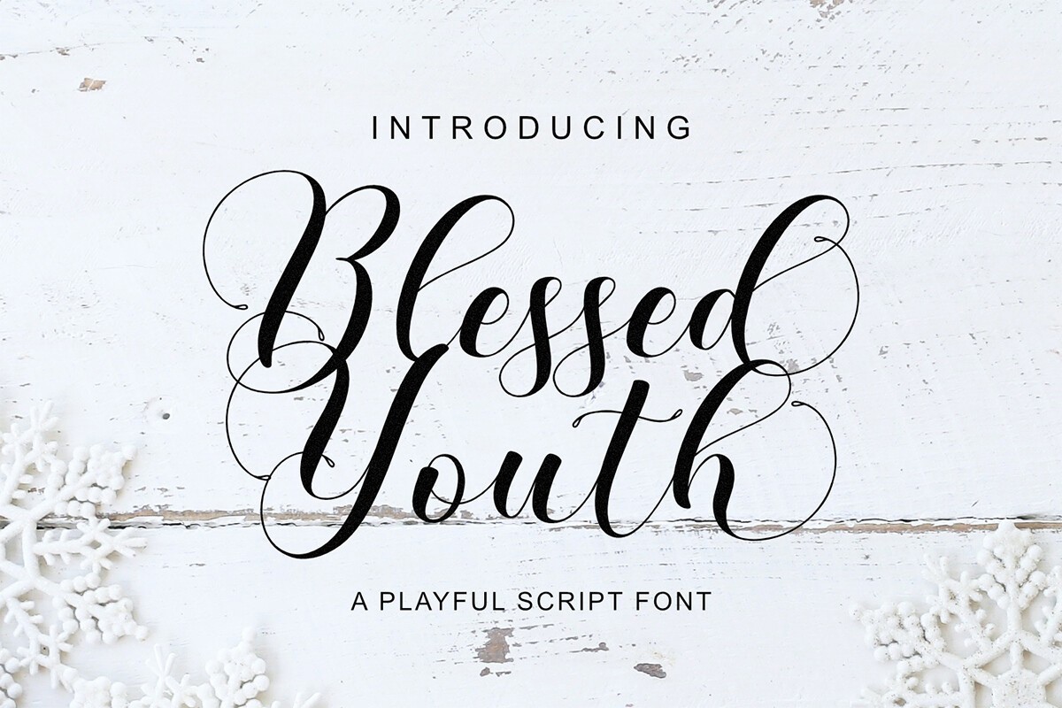 Blessed Youth Regular Font preview