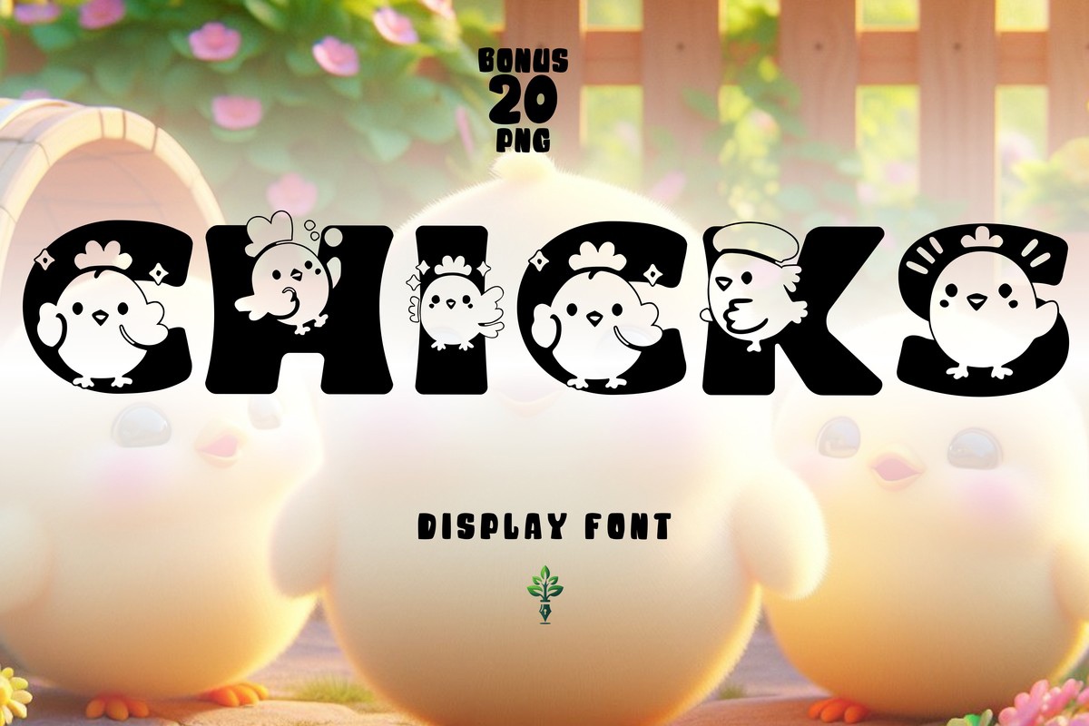 Chicks Font preview