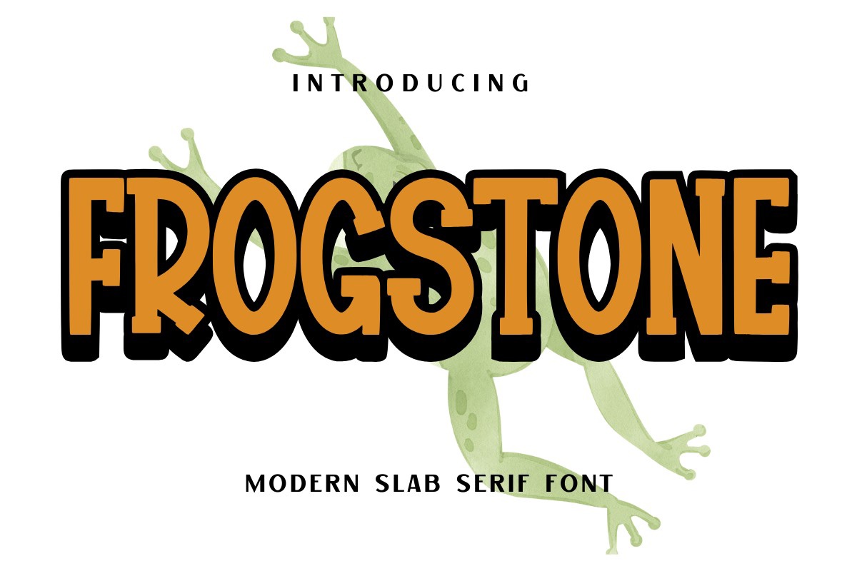 Frogstone Font preview