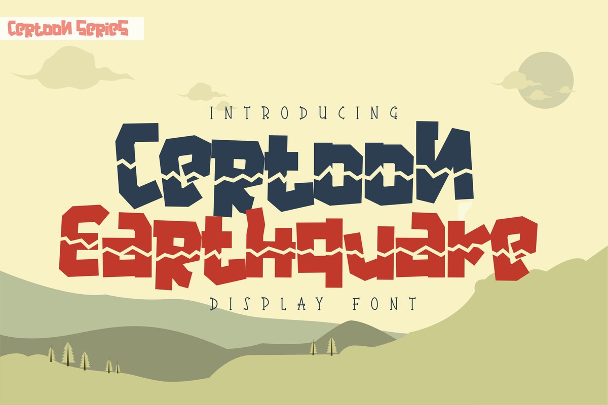 Certoon Earthquake Font preview