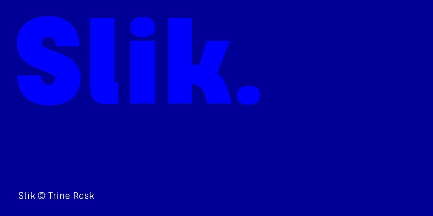 Slik Font preview