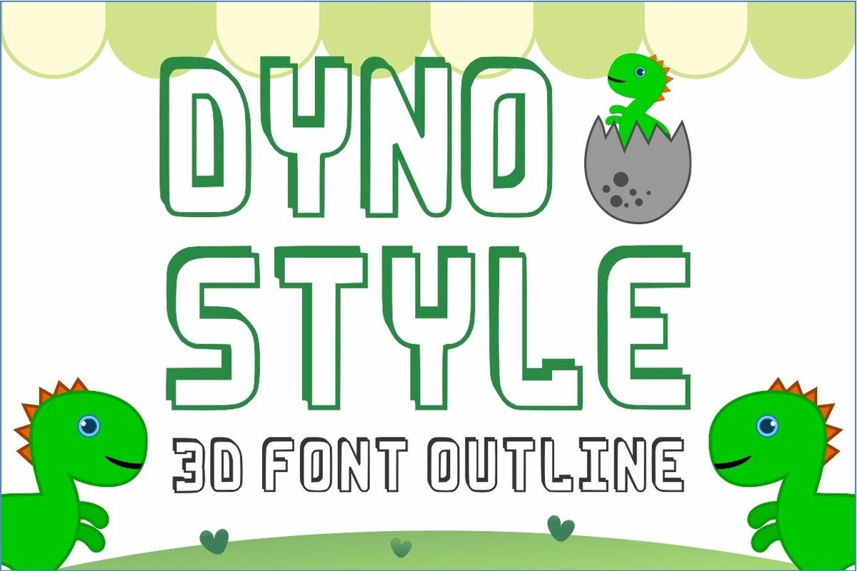 Dyno Style Font preview