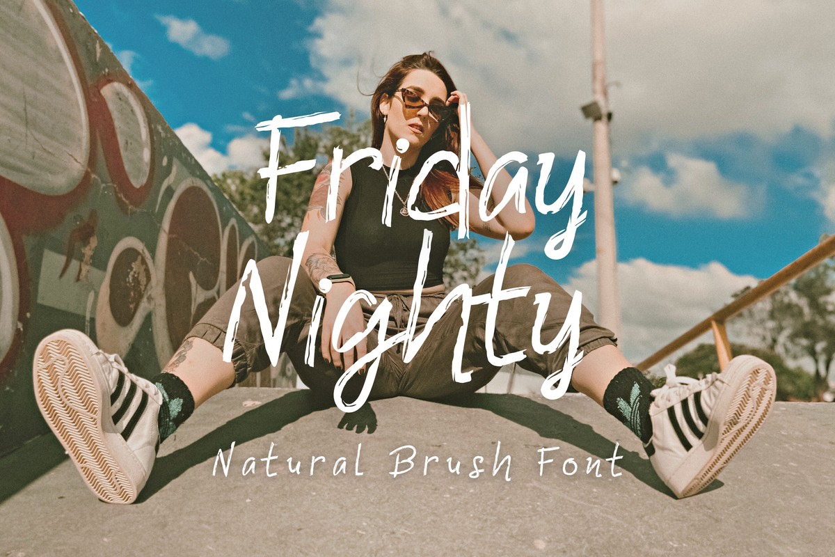 Friday Nighty Font preview