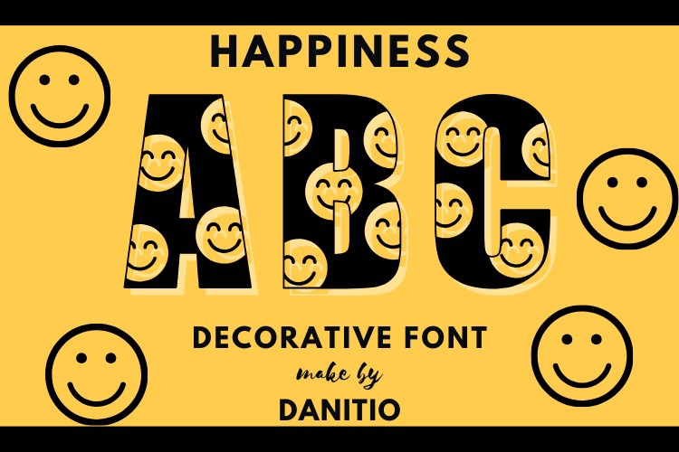 Happiness Font preview