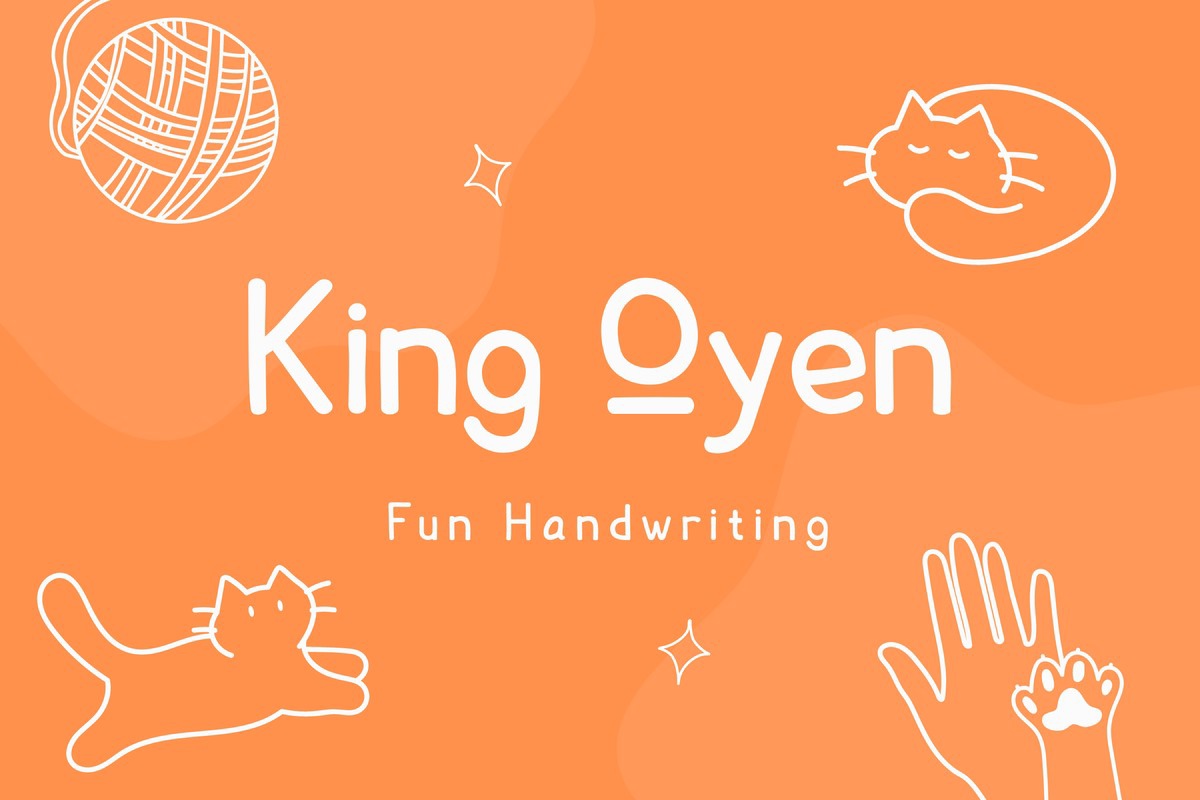 King Oyen Font preview