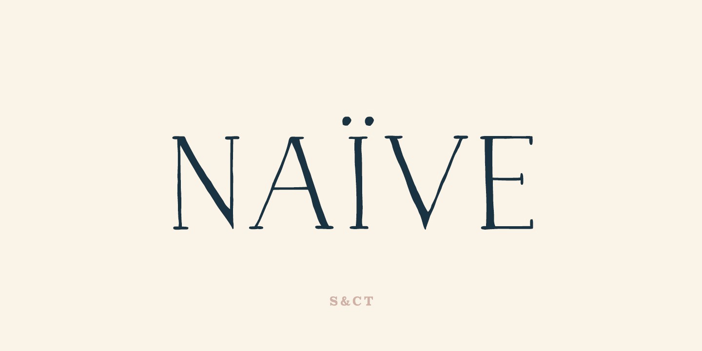 Naive Font preview