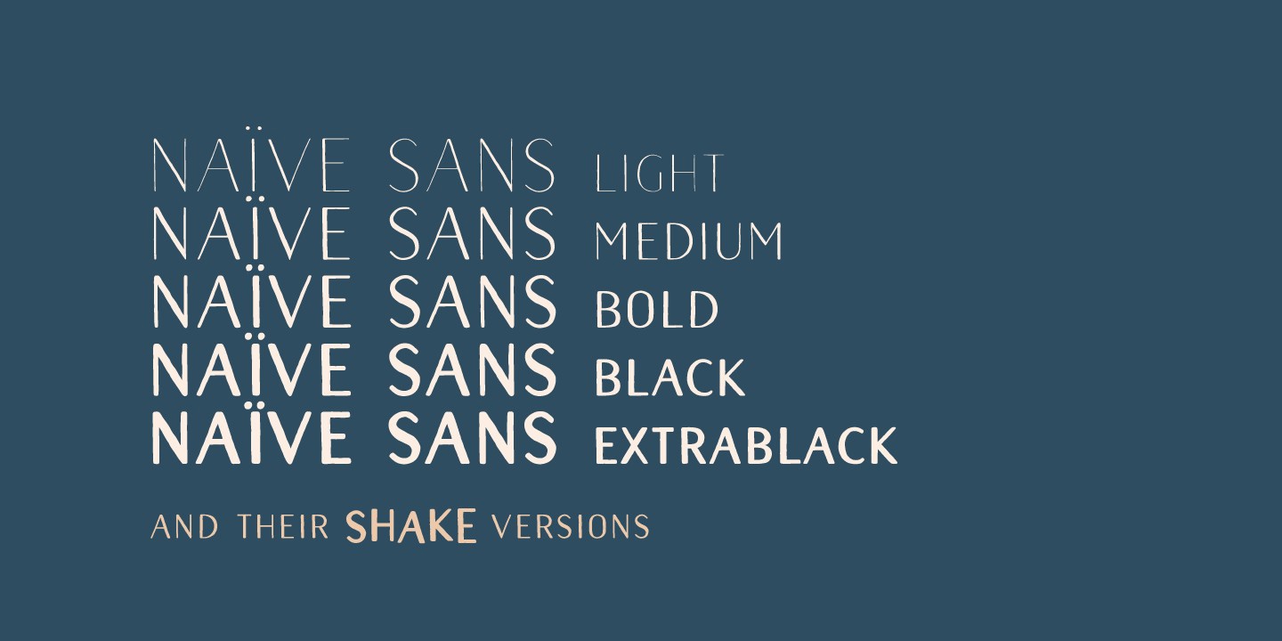 Naive Sans Font preview