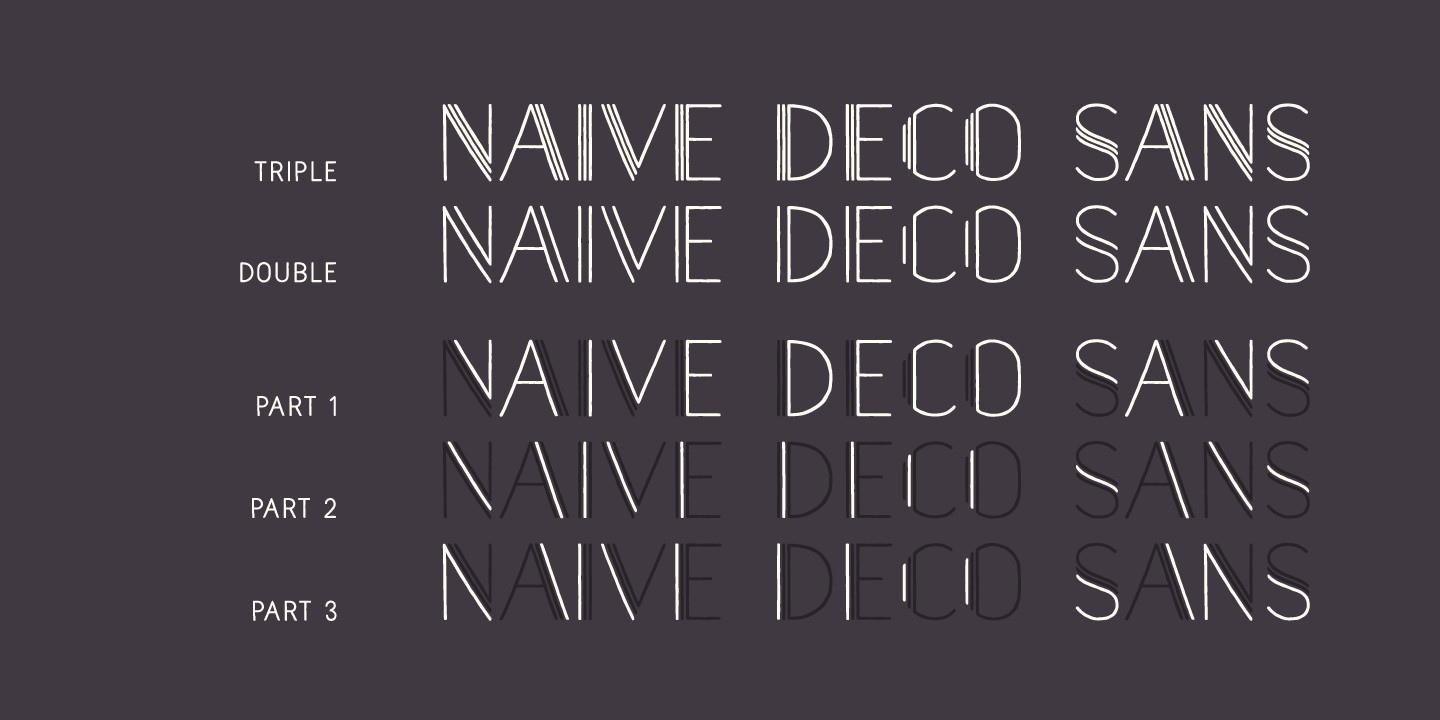 Naive Deco Sans Font preview