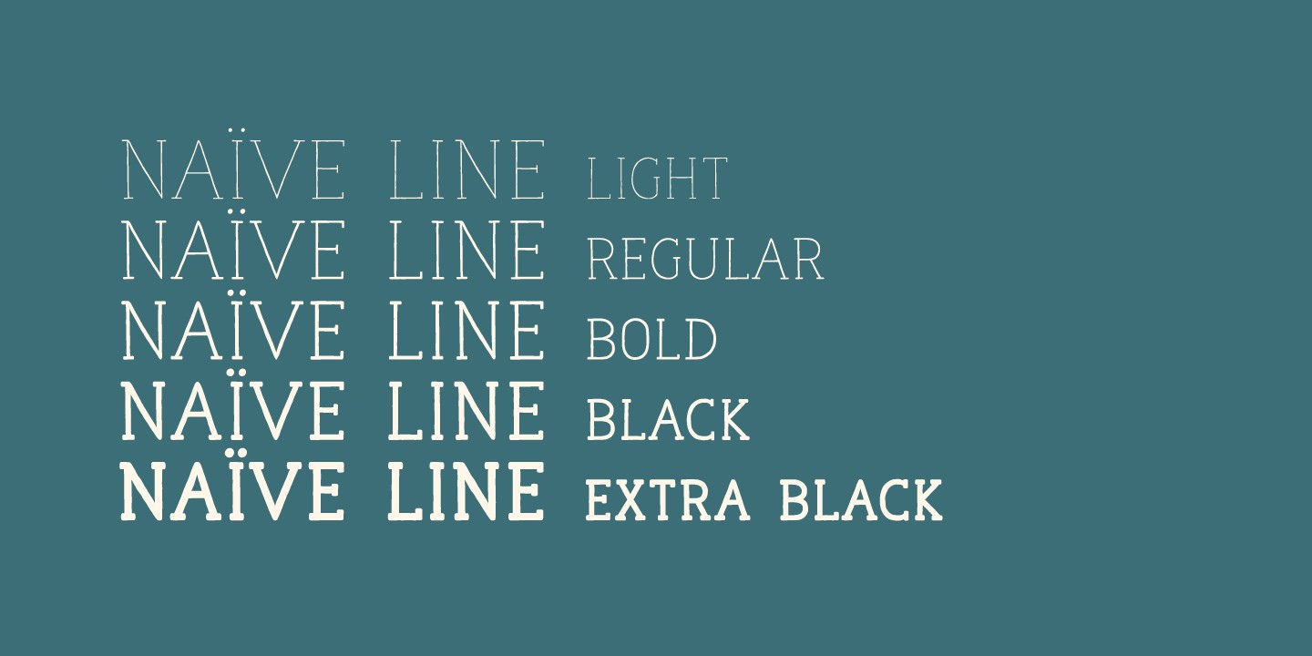 Naive Line Font preview