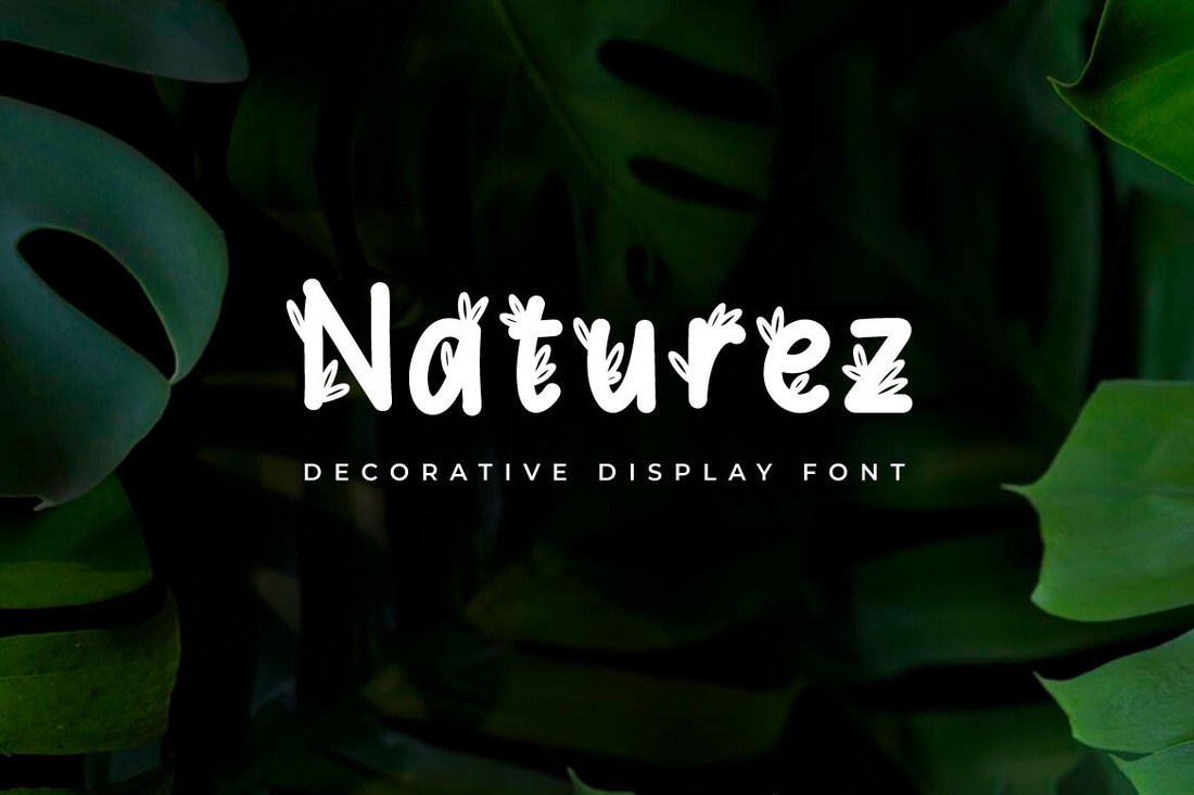 Naturez Font preview