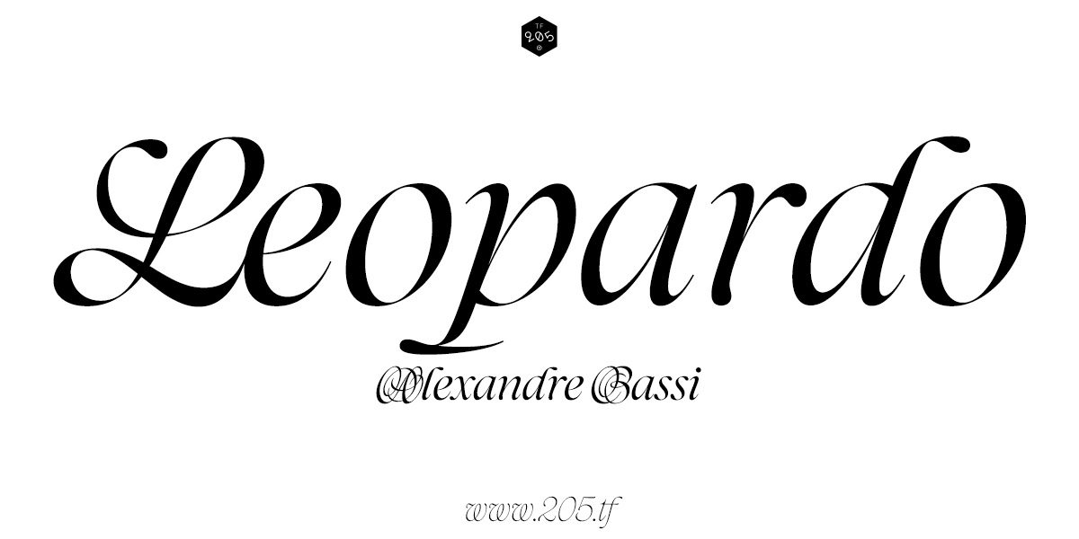 Leopardo Font preview