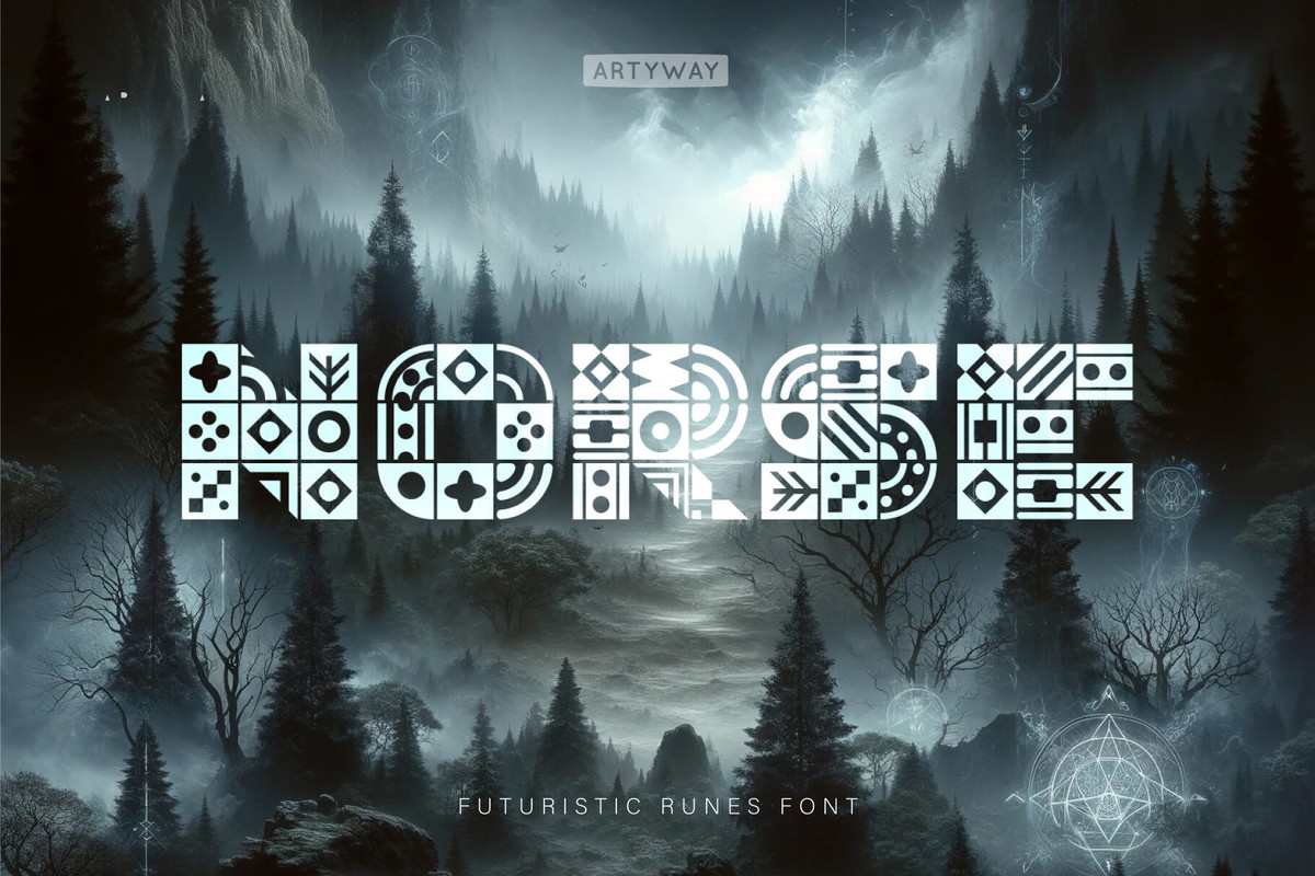 Norse Regular Font preview