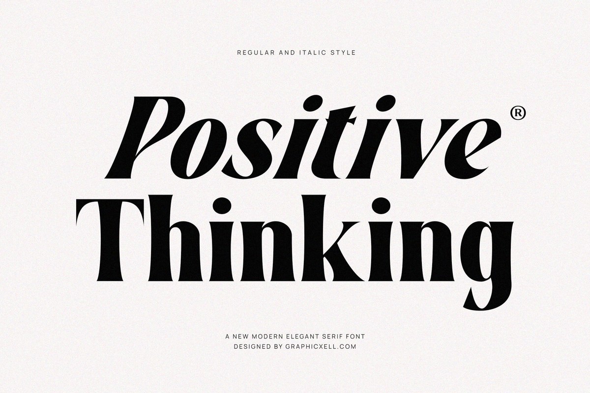 Positive Thinking Font preview