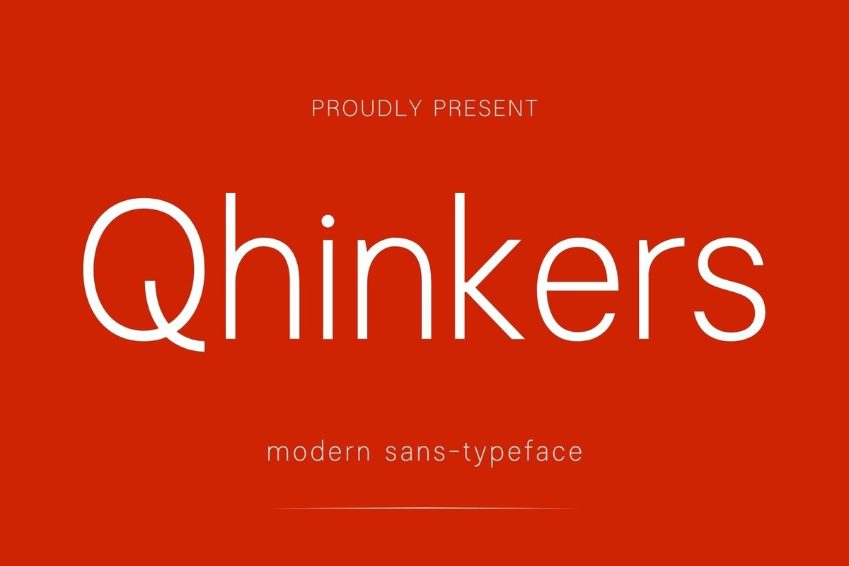 Qhinkers Font preview