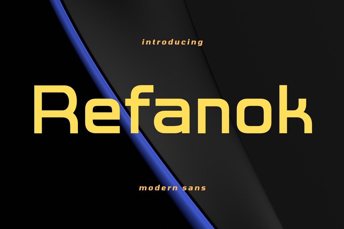 Refanok Font preview