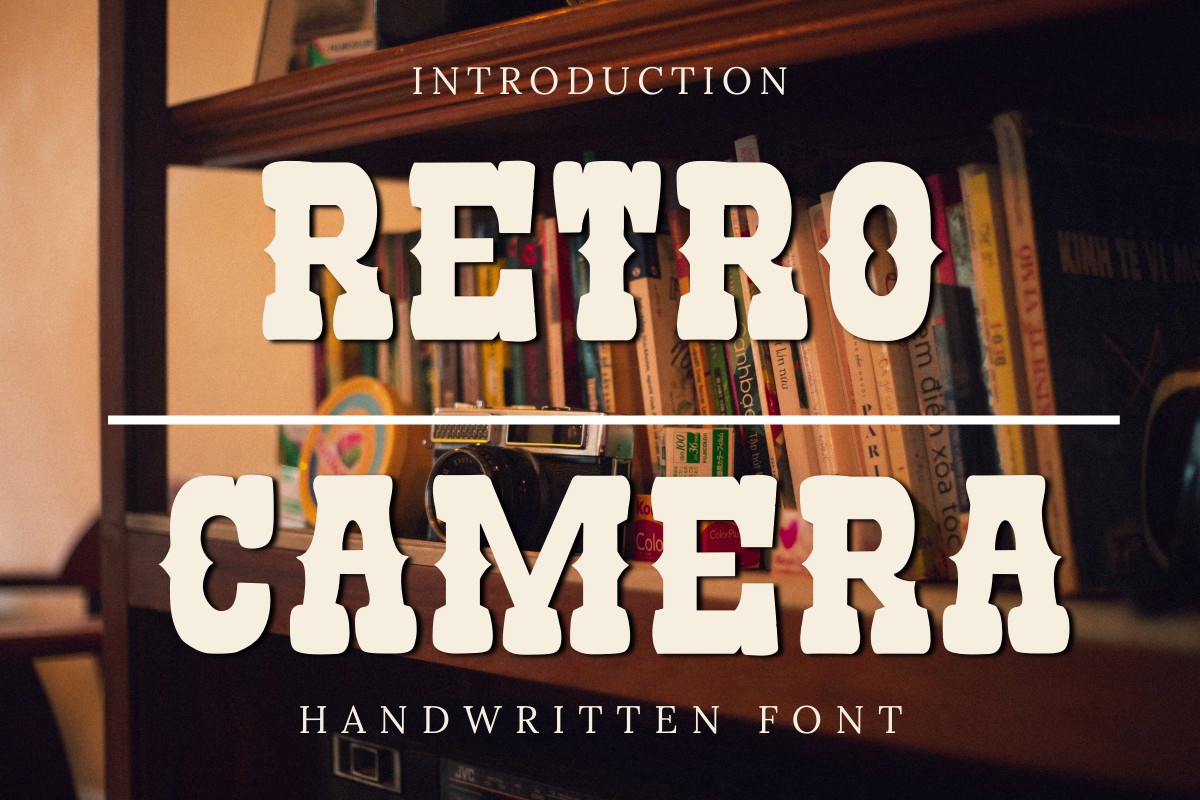 Retro Camera Font preview