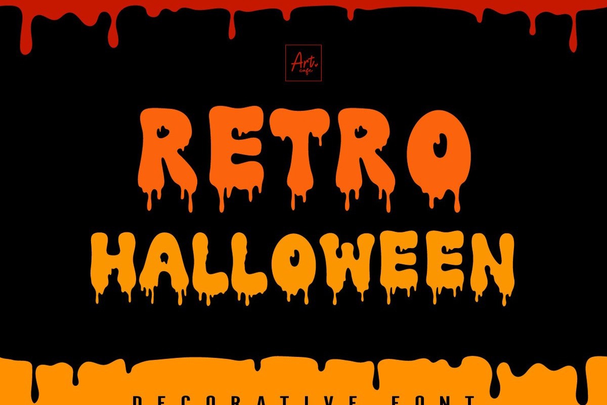 Retro Halloween Regular Font preview