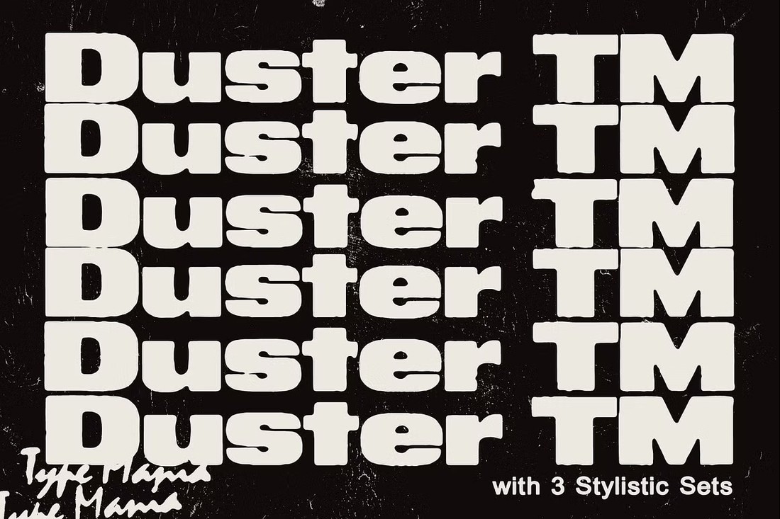 Duster TM Font preview