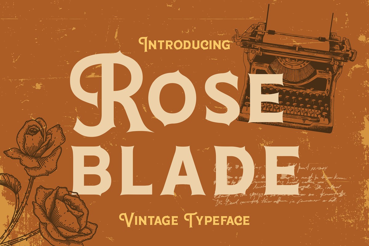 Roseblade Font preview