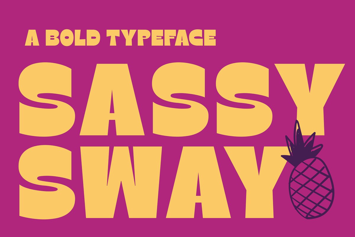 Sassy Sway Font preview