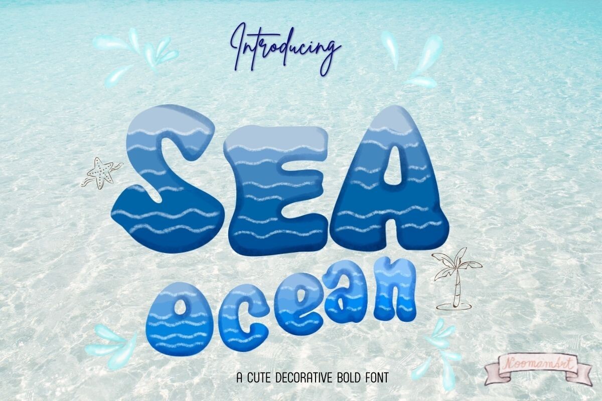 Sea Regular Font preview