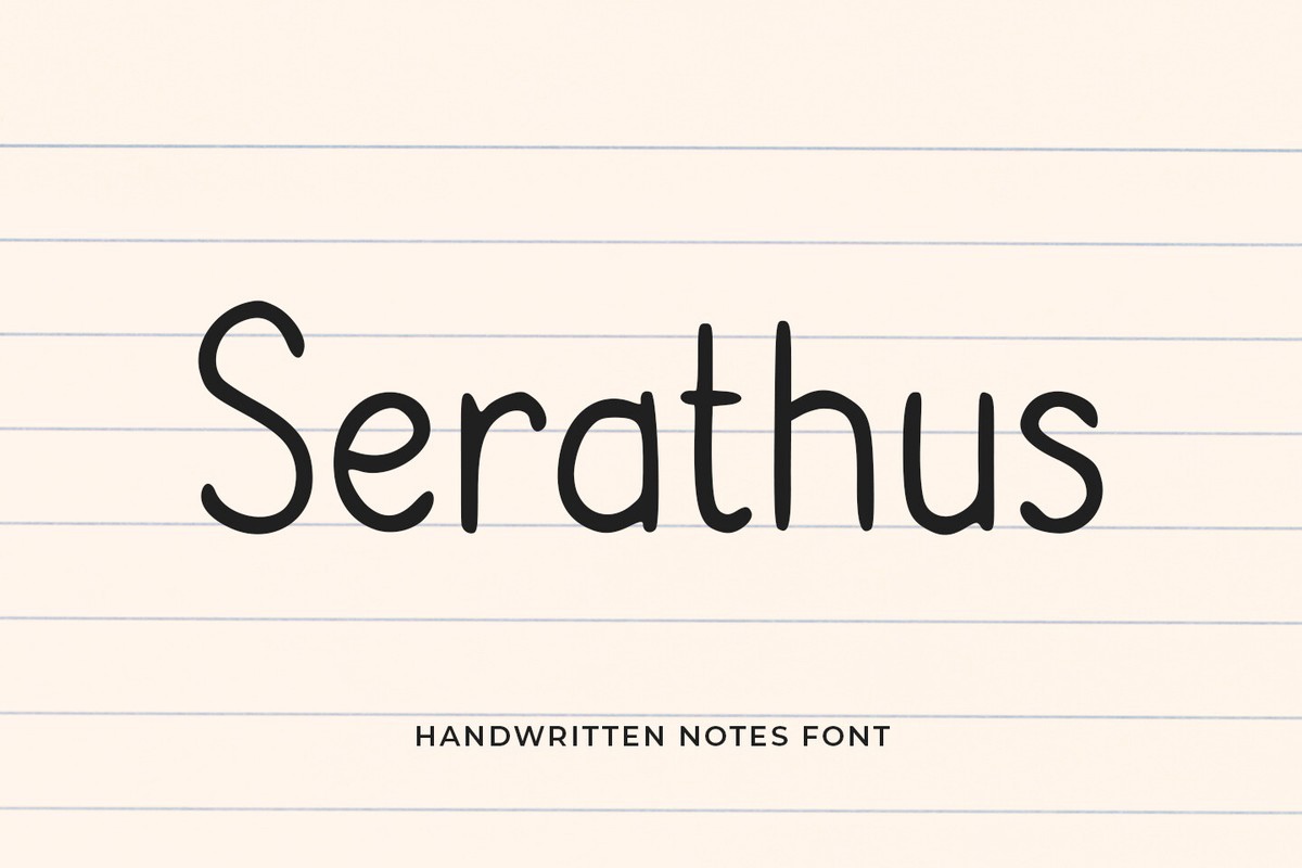 Serathus Regular Font preview