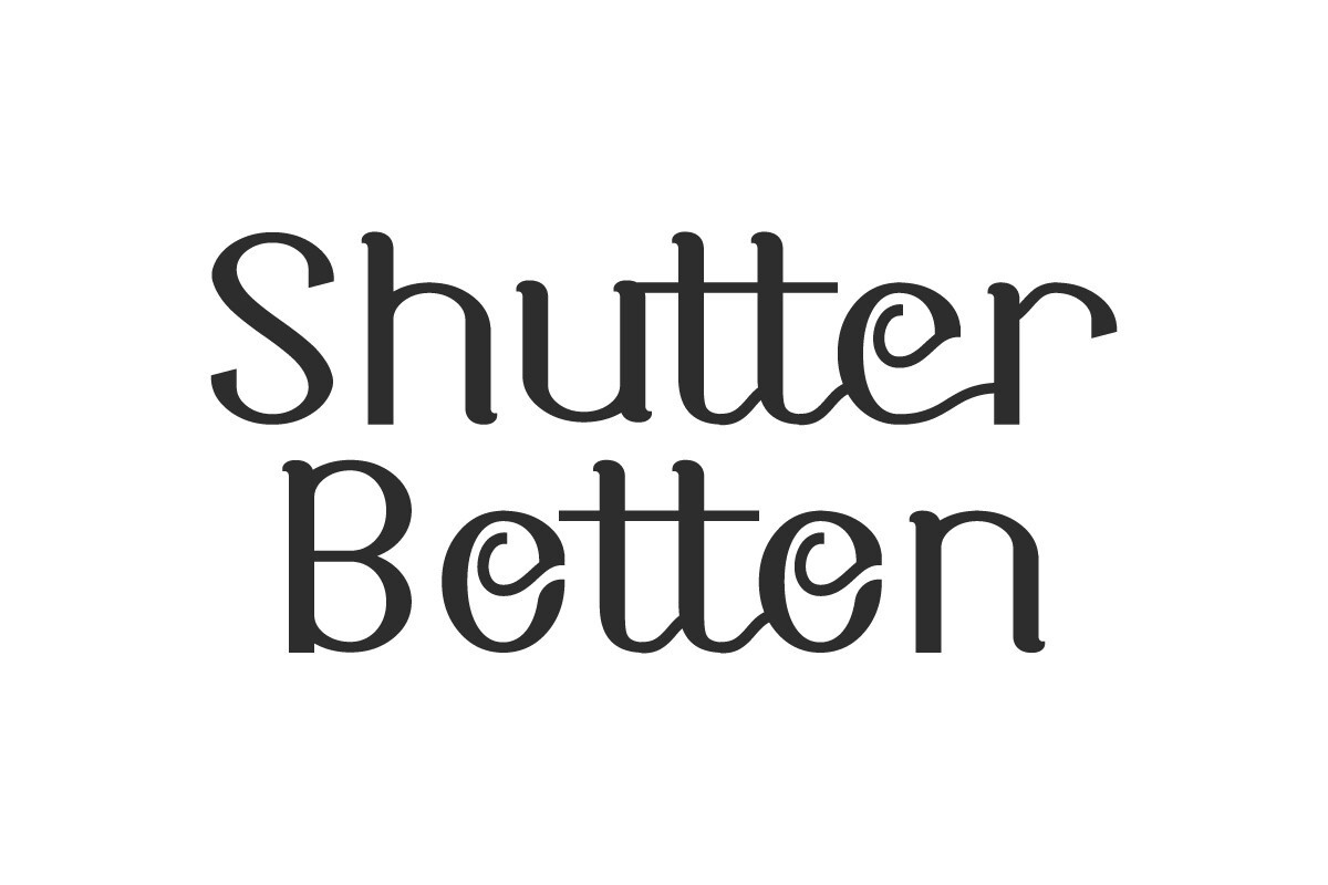 Shutter Botton Font preview