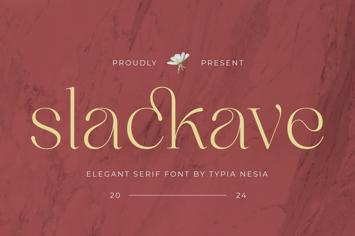 Slackave Font preview