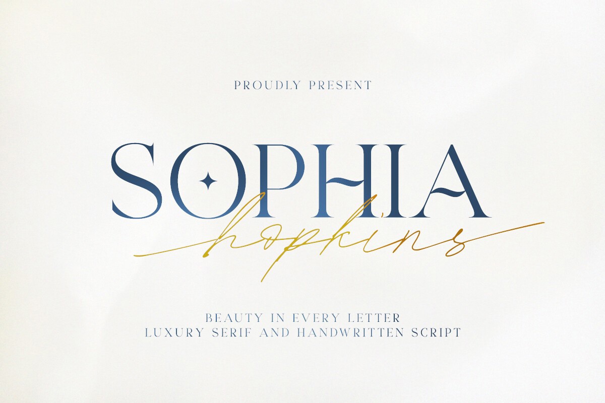 Sophia Hopkins Font preview