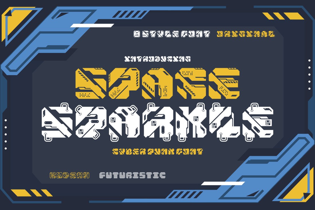 Space Sparkle Font preview