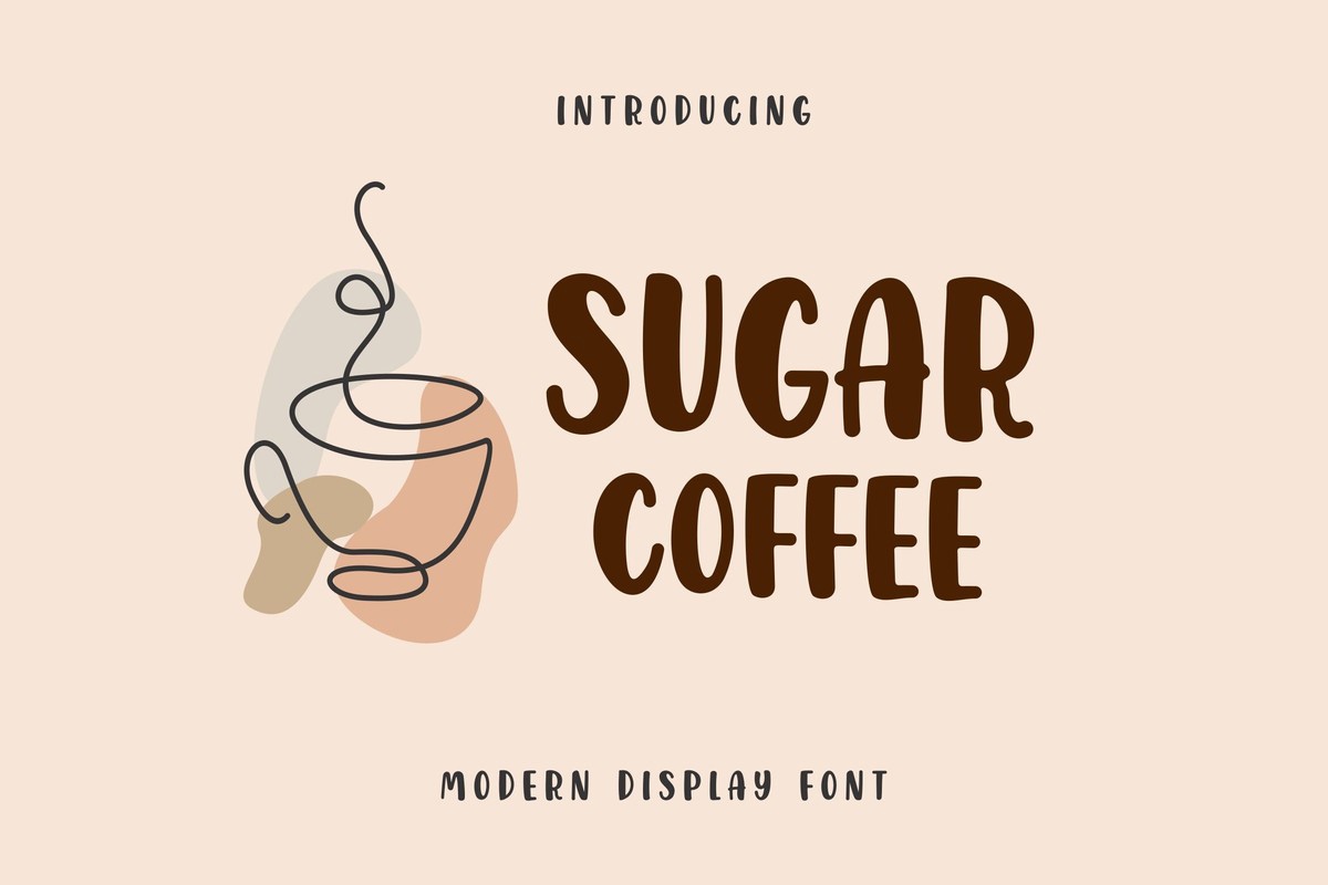 Sugar Coffee Font preview