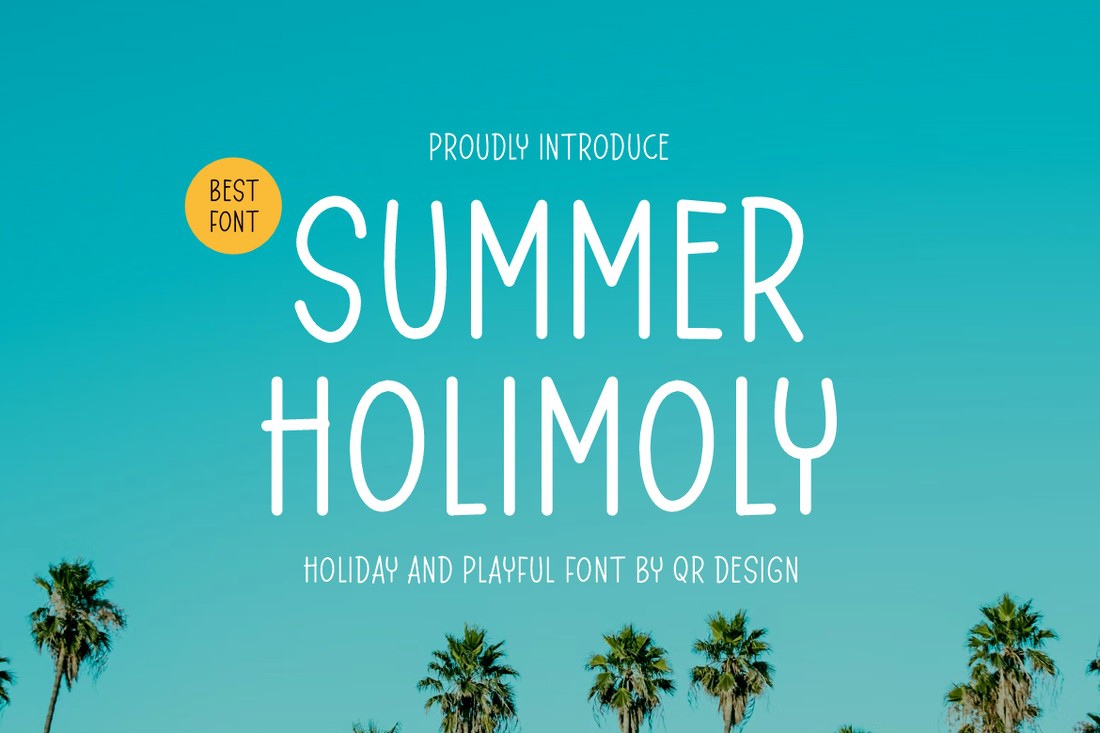 Summer Holimoly Font preview