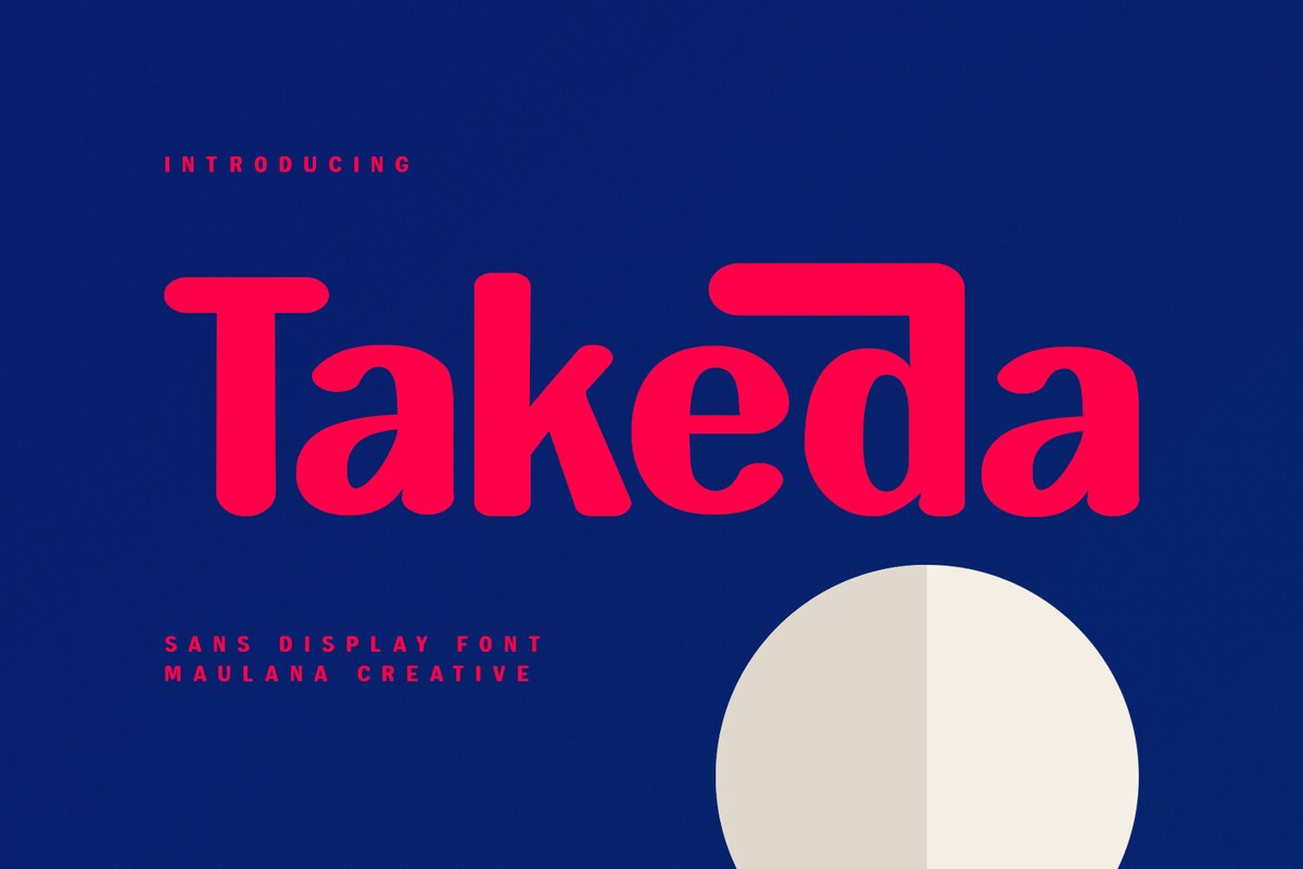 Takeda Regular Font preview