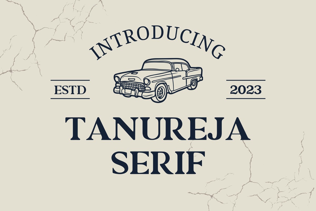 Tanureja Font preview