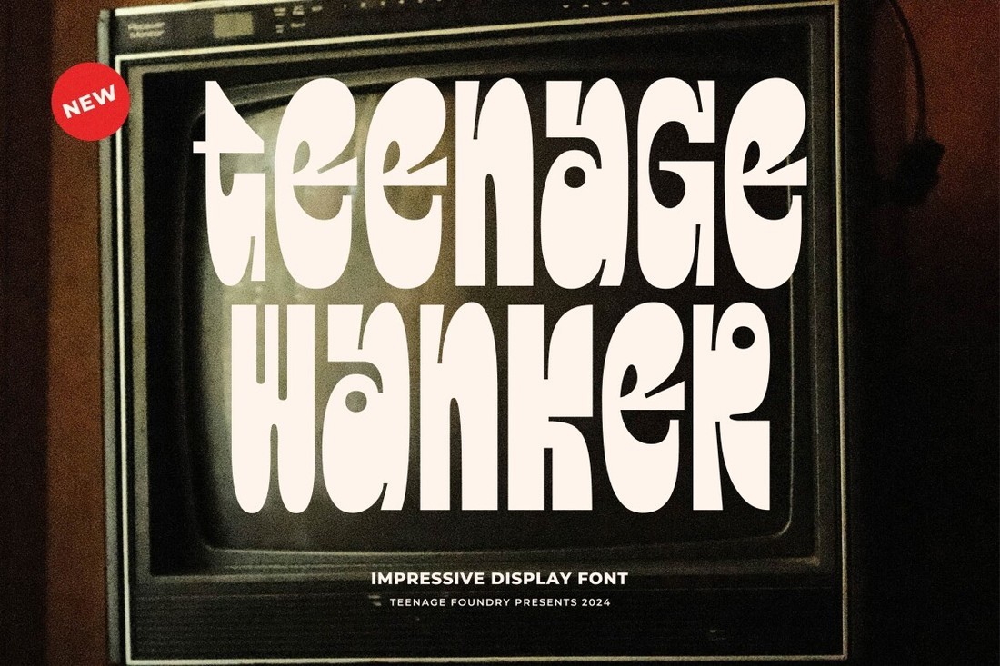 Teenage Wanker Font preview