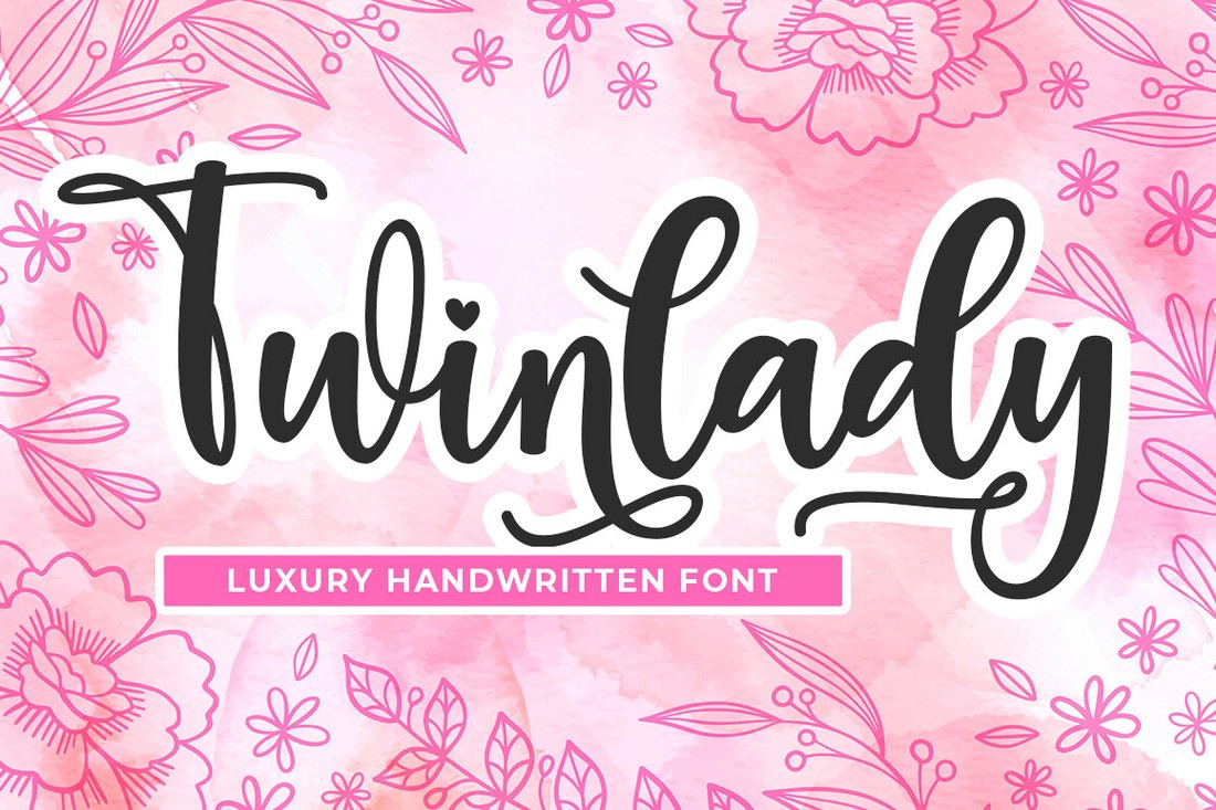 Twinlady Font preview